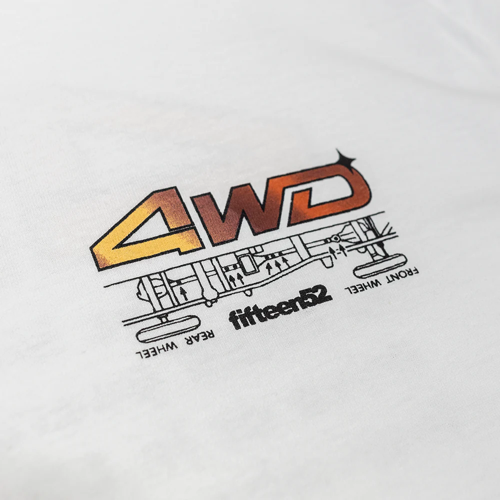 4WD Traction Tee _ White - Image 3
