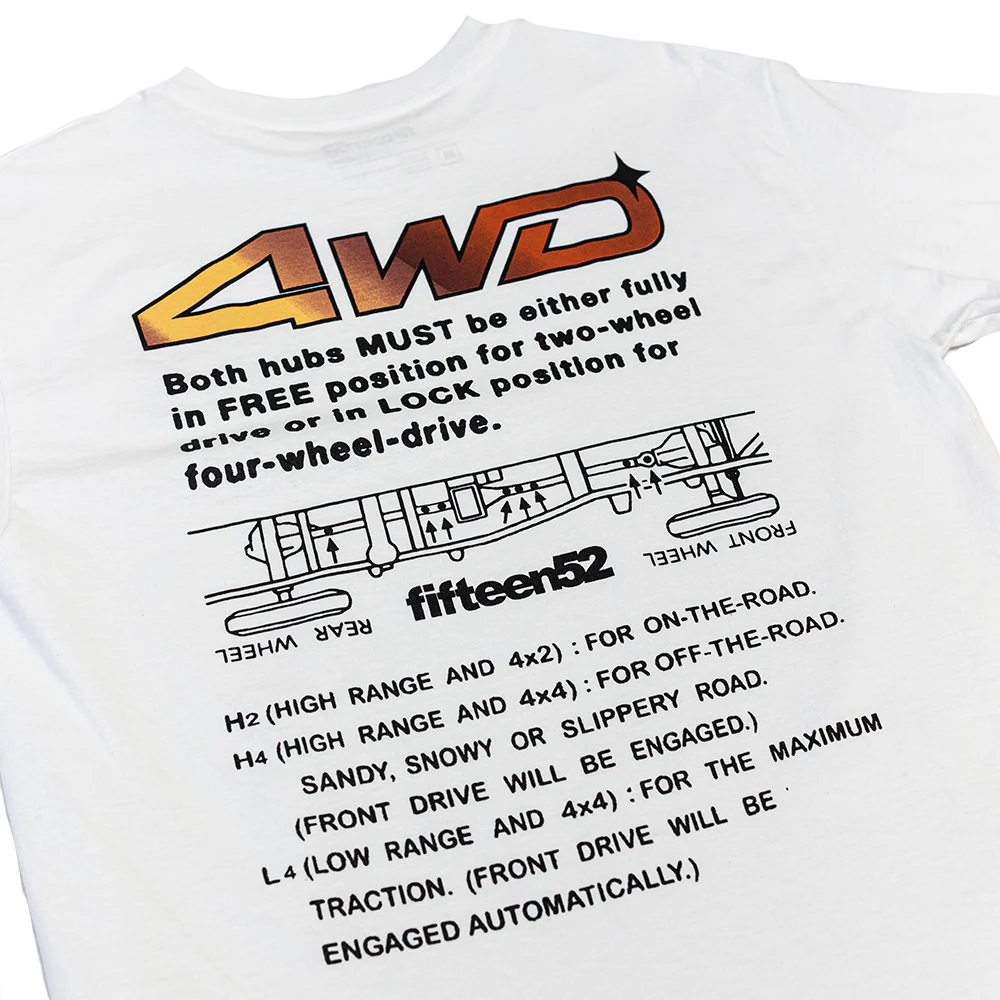 4WD Traction Tee _ White - Image 4