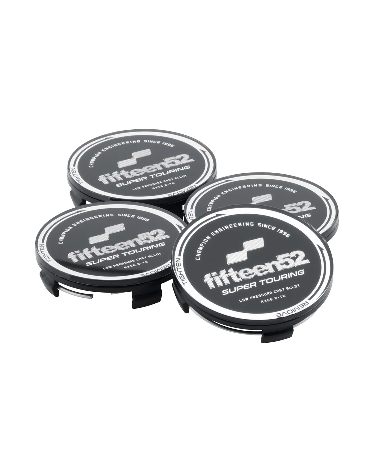 Super Touring Center Cap Set _ Black / Chrome